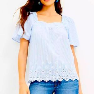 Loft square neck blouse, new with tags